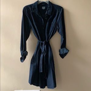 Denim shirt dress, size M